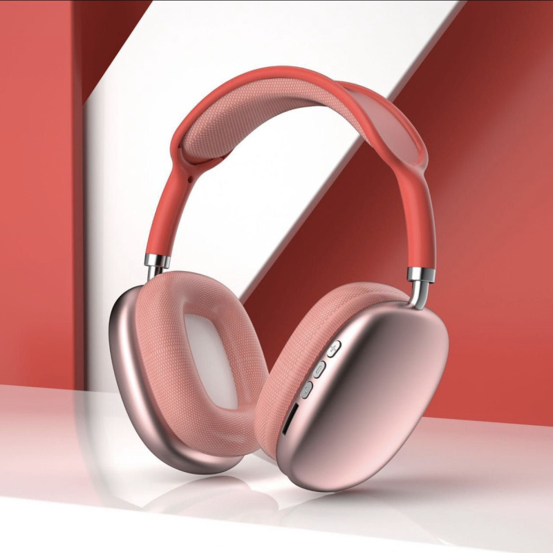 Headphones P9 Pro Max Over Ear Bluetooth με 5 Ώρες Λειτουργίας Κόκκινο