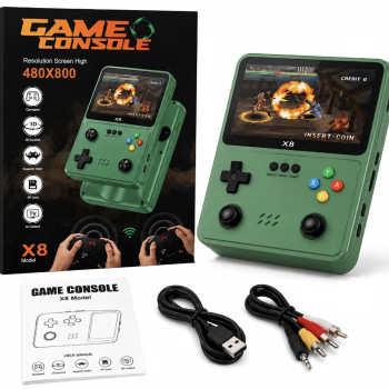 Φορητή Κονσόλα Παιχνιδιών X8 με Οθόνη 4″ HD, 2000+ Retro Games & TV Output 